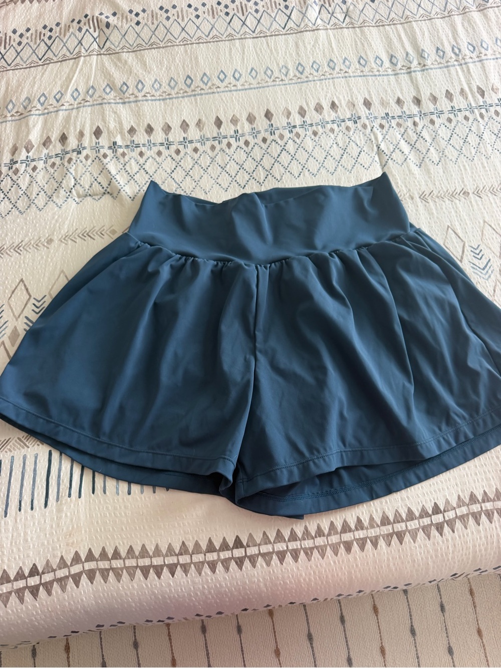HALARA Teal High-Waist Athletic Skort Shorts